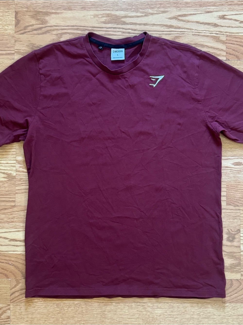 Gymshark Men’s Burgundy Short Sleeve Crew Tee